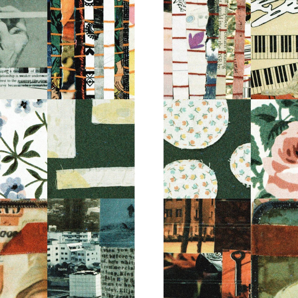 image of book cover with collage of journal covers and a vertical white stripe down the middle